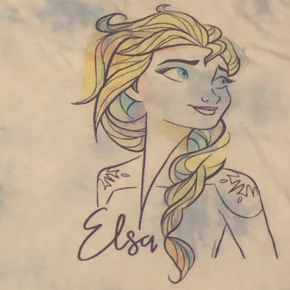 Never worn Frozen II Elsa Size 7/8 with 3 scrunches - Picture 3 of 4